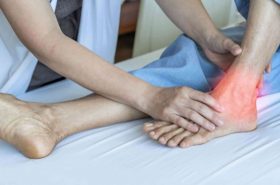 Ankle pain from instability, arthritis, gout, tendonitis, fracture, nerve compression (tarsal tunnel syndrome), infection and poor structural alignment of leg or foot in ageing patient